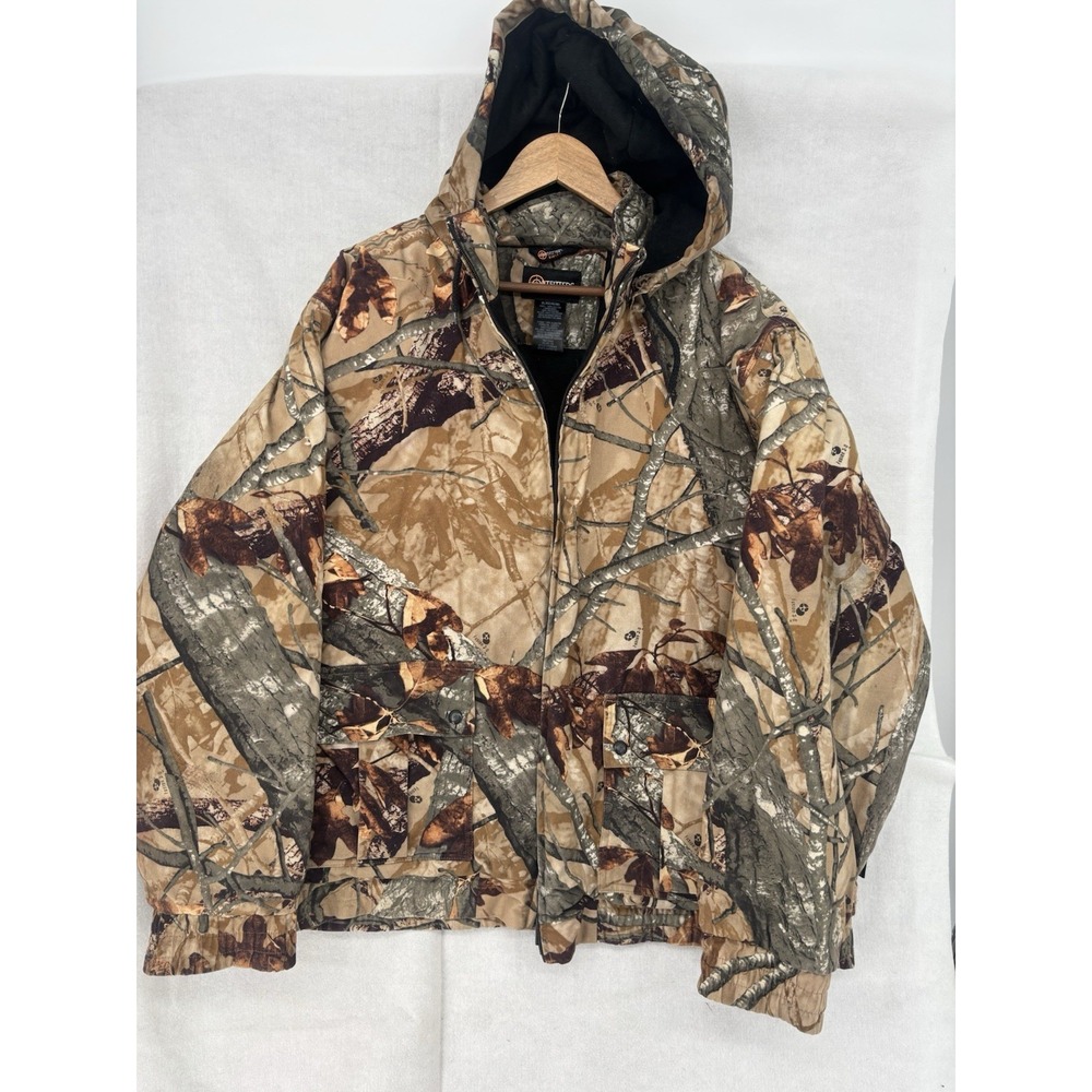 Outfitters Ridge Mens Jacket Size XL 46/48 Camo Fusion 3D Hunting Quilt Lined